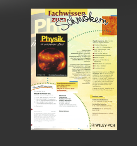 Gr&ouml;&szlig;ere Abbildung Anzeige "Physik in unserer Zeit" 2000