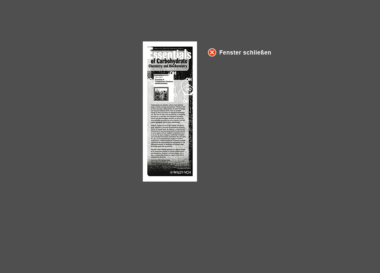 Gro&szlig;e Abbildung Anzeige "Essentials of Carbohydrate Chemistry and Biochemistry"