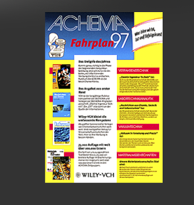 Gr&ouml;&szlig;ere Abbildung "ACHEMA Anzeigen-Fahrplan 1997"