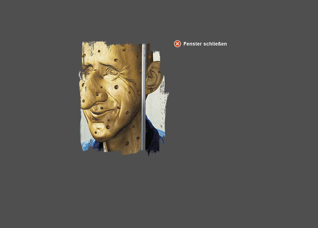 Gro&szlig;e Abbildung vergr&ouml;&szlig;erter Ausschnitt Digital-Montage "Der L&uuml;gner - Verbohrtes Holz"