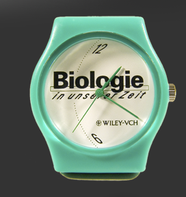 Gr&ouml;&szlig;ere Abbildung "Biologie in unserer Zeit"-Armbanduhr