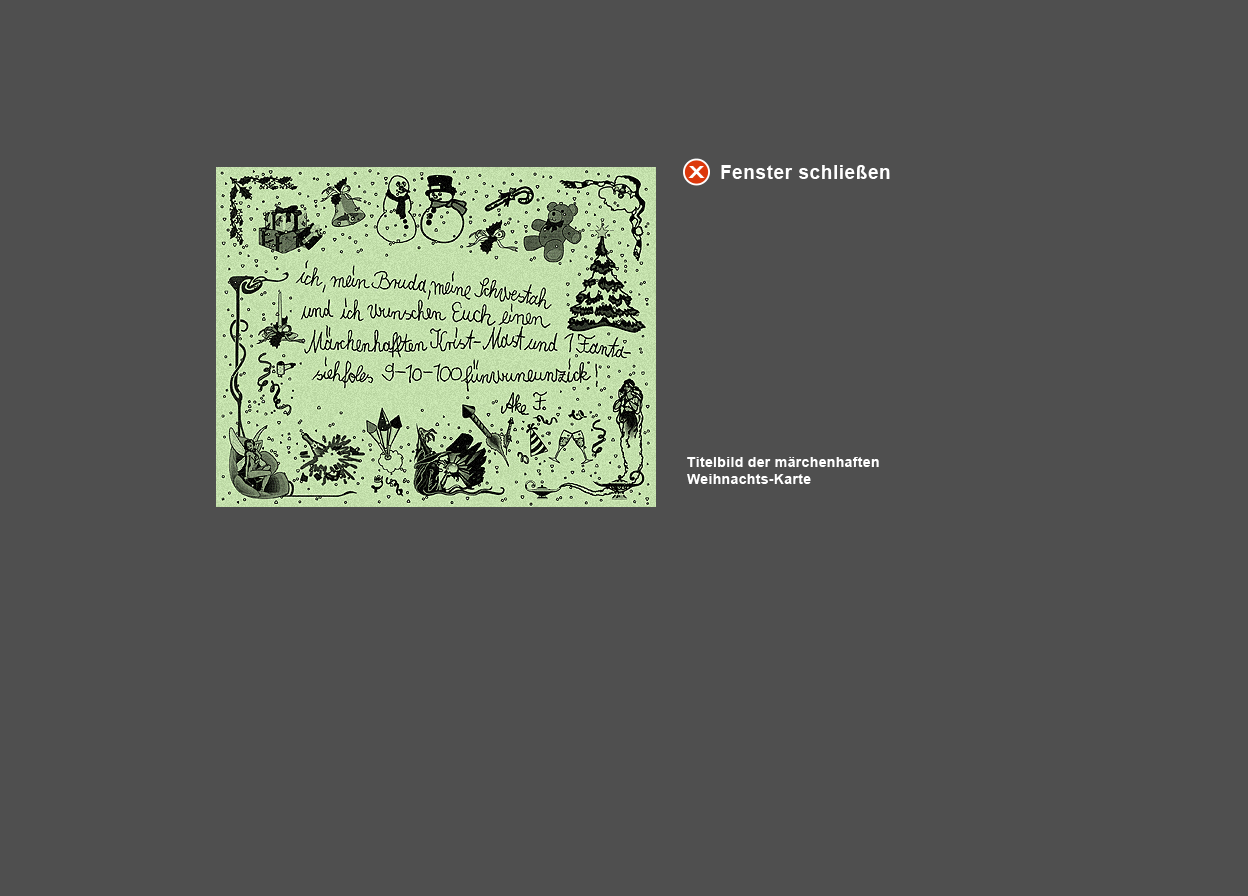 Abbildung Titelblatt der "Frosch-K&ouml;nig"-Weihnachtskarte