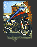 Abbildung Ausschnitt &Ouml;l-Bild "Motorrad"