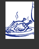 Abbildung Ausschnitt Tusche-Zeichnung "gegrilltes H&auml;hnchen"