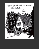 Abbildung Tusche-Zeichnung "Mutter Gei&szlig; verl&auml;sst das Haus der 7 Gei&szlig;lein"